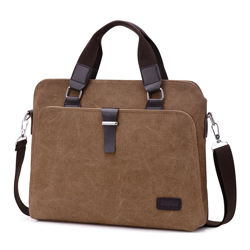 JMT-877898 Custom Canvas Sleeve Case for 13-15 Inch Laptops with Handle and Shoulder Strap