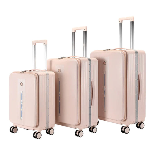 JMT-877962 Durable Hard Shell PC Luggage Suitcases for Travel - Available in 20, 24, and 28 Inches