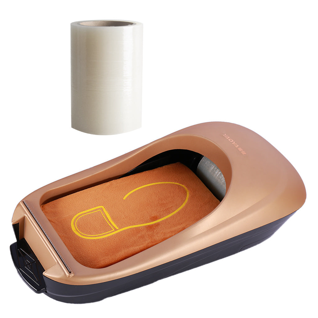 JMT-878026 Automatic Shoe Cover Dispenser with Transport Film for Easy Footwear Protection