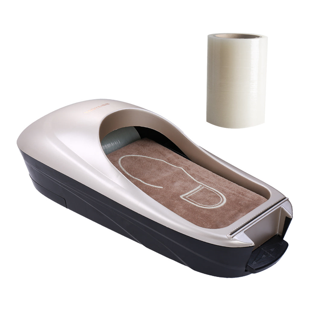 JMT-878026 Automatic Shoe Cover Dispenser with Transport Film for Easy Footwear Protection