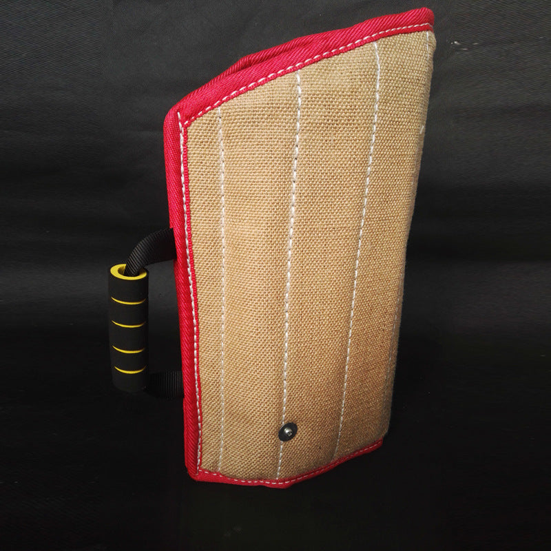 JMT-878218 Dog Arm Bite Sleeve Training Tool for Medium-Sized Dogs - Thick Linen & Cotton Felt Construction with Dual Handle Design