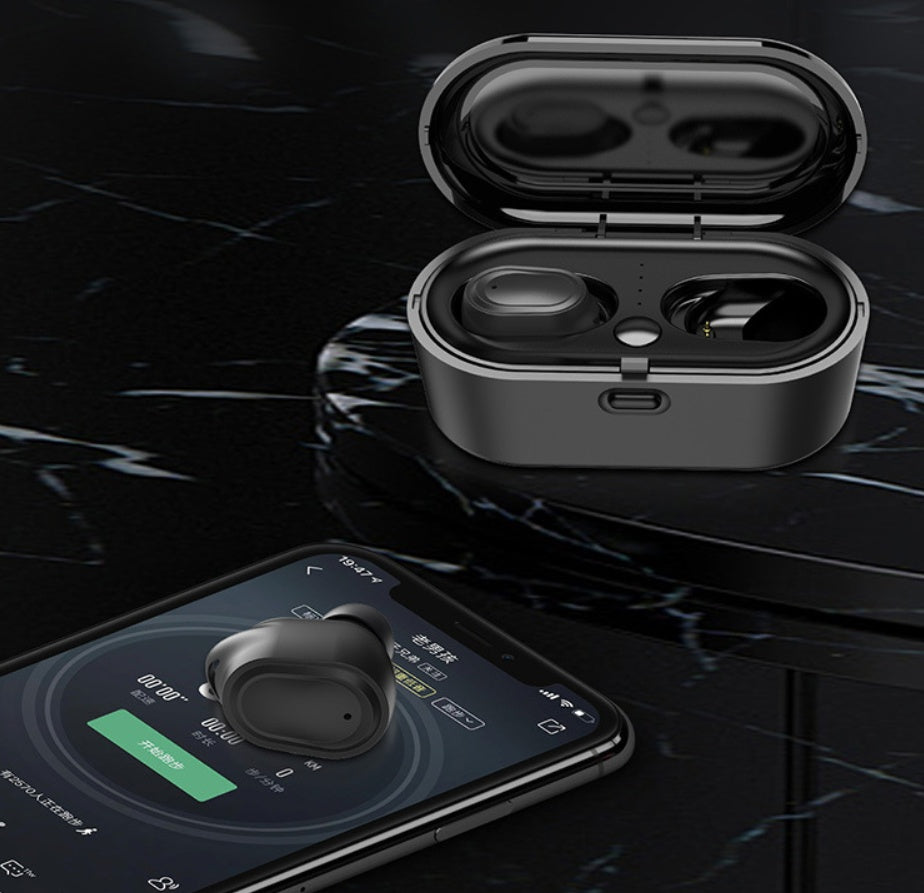 JMT-878218 Waterproof Stereo Bluetooth In-Ear Earbuds with 5.0 Connectivity