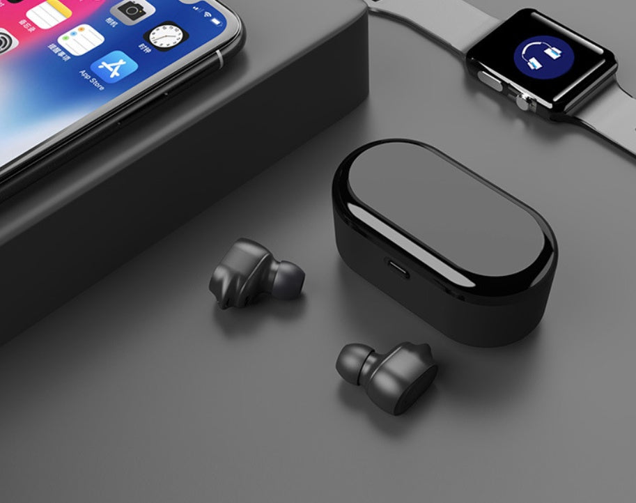 JMT-878218 Waterproof Stereo Bluetooth In-Ear Earbuds with 5.0 Connectivity