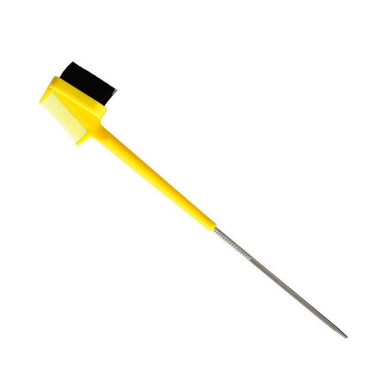 JMT-878346 Dual-Purpose Eyebrow Brush with Steel Needle Tip and Tail for Precise Dyeing
