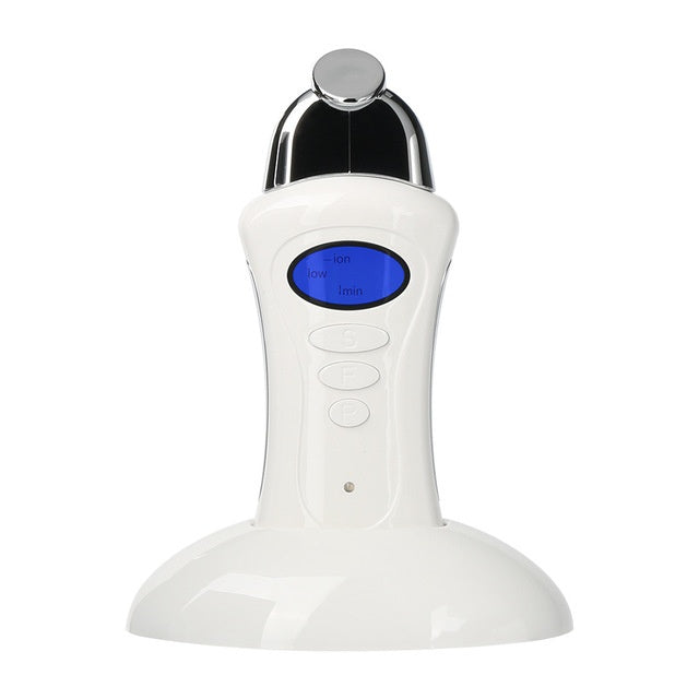 JMT-878474 Microcurrent Beauty Device with Adjustable Gears and LCD Display for Skin Treatment