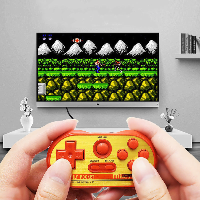 JMT-878538 Mini Handheld Video Game Console with 20 Built-in Classic NES Games - Portable Design, AV Output, Battery Operated