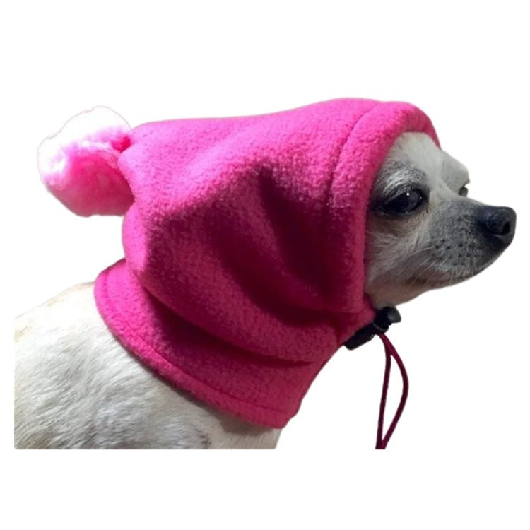 JMT-878986 Warm Shaker Velvet Pet Hat with Adjustable Drawstring - Winter Cap for Pets in Sizes S, M, L, XL