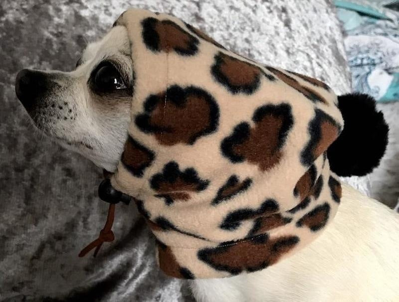 JMT-878986 Warm Shaker Velvet Pet Hat with Adjustable Drawstring - Winter Cap for Pets in Sizes S, M, L, XL