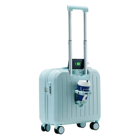JMT-879114 Luxurious Travel Luggage Set with Small Computer Compartment - Elegant Gold Design