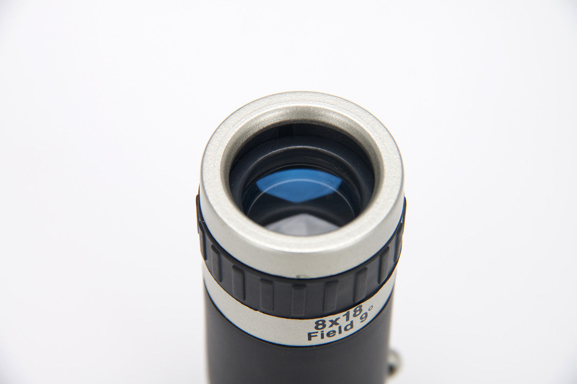 JMT-879242 8X Telescopic Lens for Phones with Clip & Cleaning Cloth - Magnifies Up to 240 Yards