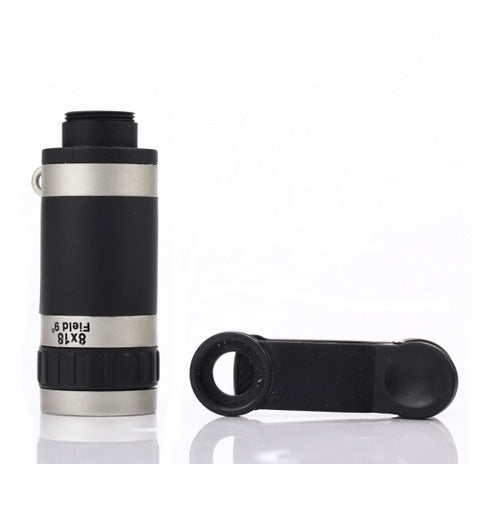 JMT-879242 8X Telescopic Lens for Phones with Clip & Cleaning Cloth - Magnifies Up to 240 Yards