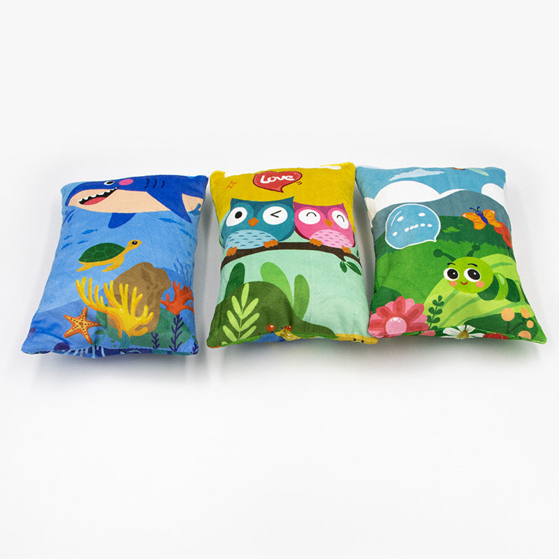 JMT-879370 Plush Cat Hug Pillow for Stuffy Relief and Claw Interaction in Spring Countryside, Sea World, Wizard of Oz Designs