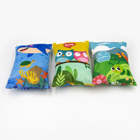 JMT-879370 Plush Cat Hug Pillow for Stuffy Relief and Claw Interaction in Spring Countryside, Sea World, Wizard of Oz Designs