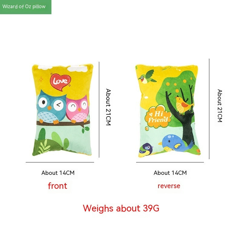 JMT-879370 Plush Cat Hug Pillow for Stuffy Relief and Claw Interaction in Spring Countryside, Sea World, Wizard of Oz Designs