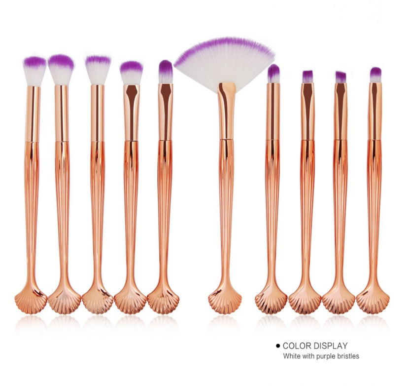 JMT-879498 Brilliant Mermaid Makeup Brush Set for Effortless Application and Blending