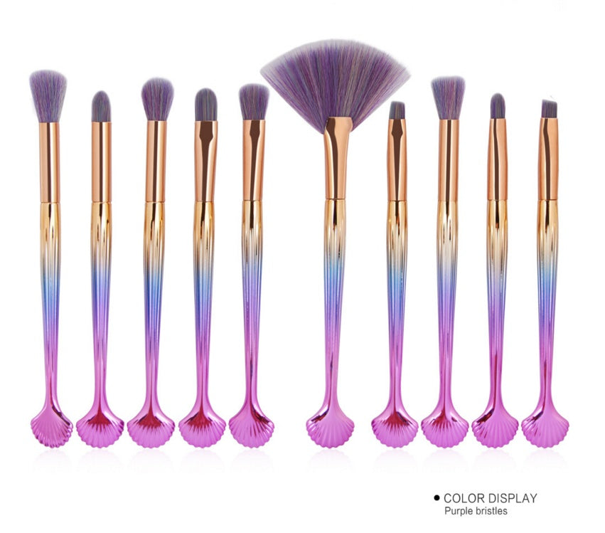 JMT-879498 Brilliant Mermaid Makeup Brush Set for Effortless Application and Blending
