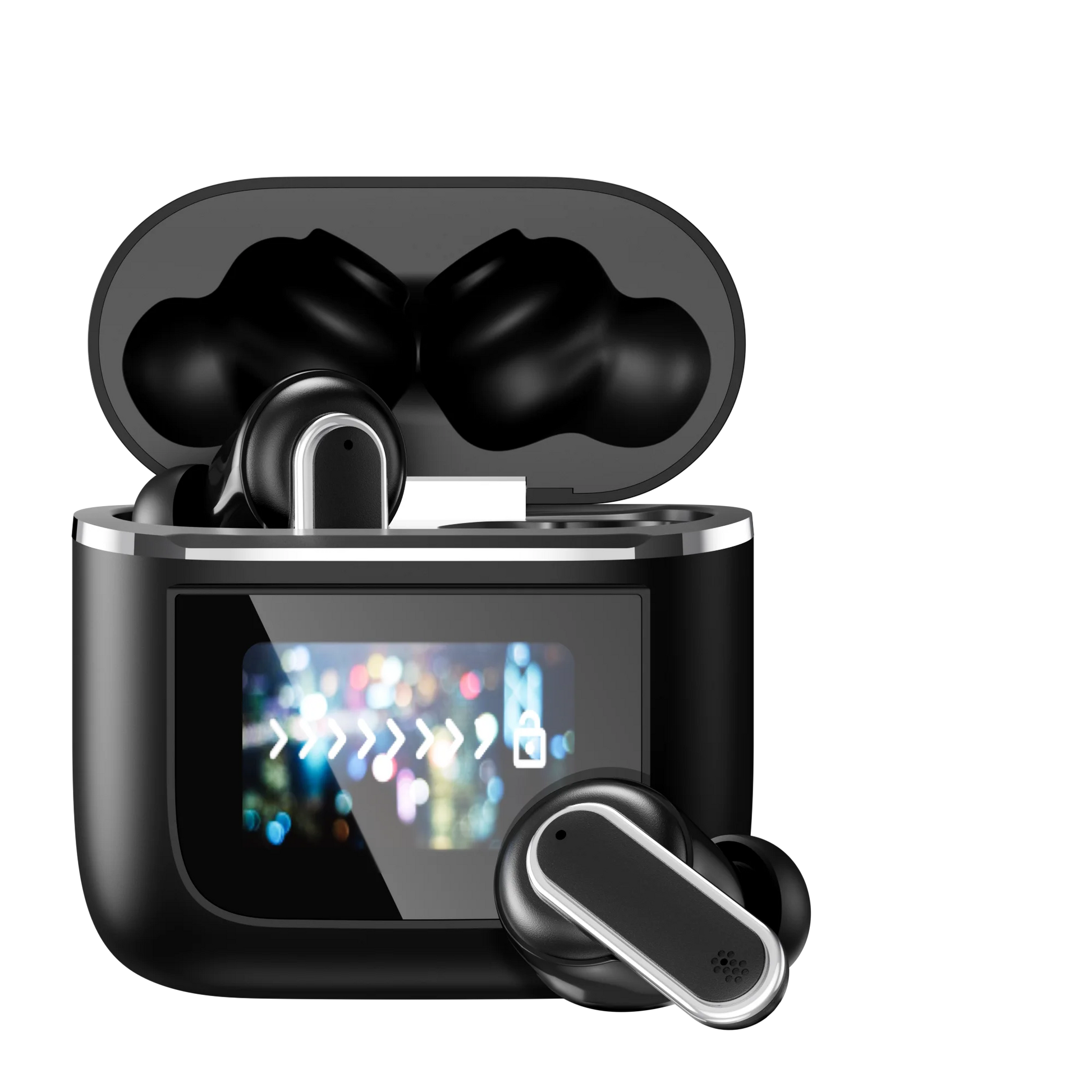 JMT-879562 Wireless Sport Earbuds with In-Ear Noise Cancellation, Smart Touch Screen, Fast Charging, and Microphone