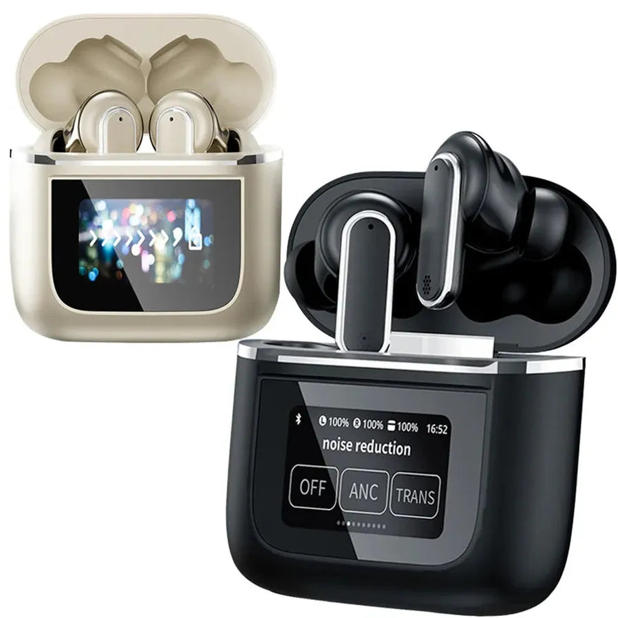 JMT-879562 Wireless Sport Earbuds with In-Ear Noise Cancellation, Smart Touch Screen, Fast Charging, and Microphone
