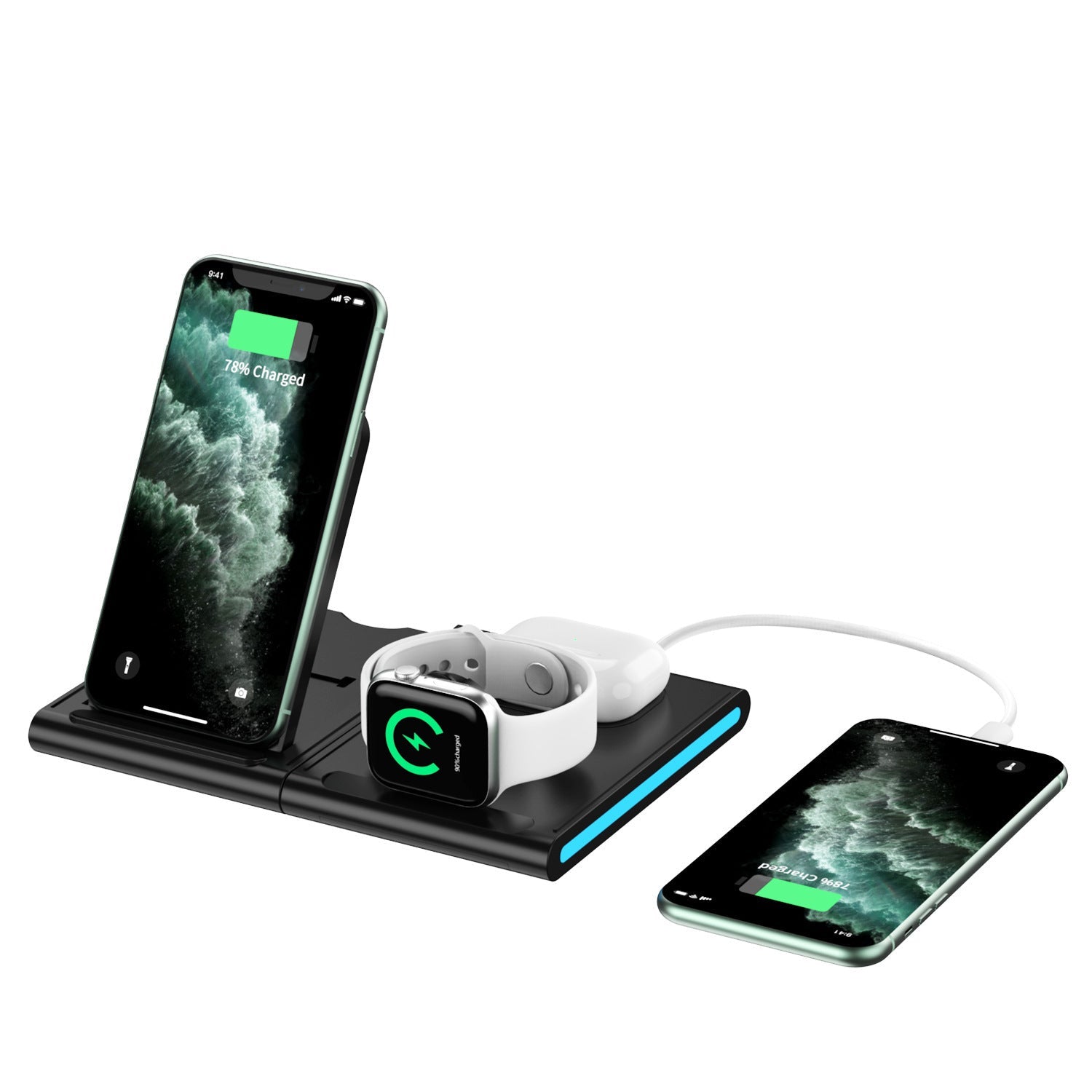 JMT-880202 Detachable Wireless Charging Stand – Fast 9V Output with Indicator Function