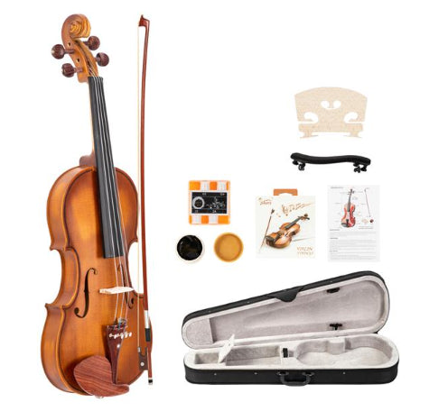 JMT-880266 Solid Wood Rosewood Violin Accessories in Matte Natural Finish