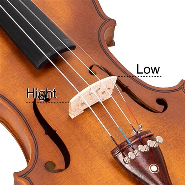 JMT-880266 Solid Wood Rosewood Violin Accessories in Matte Natural Finish