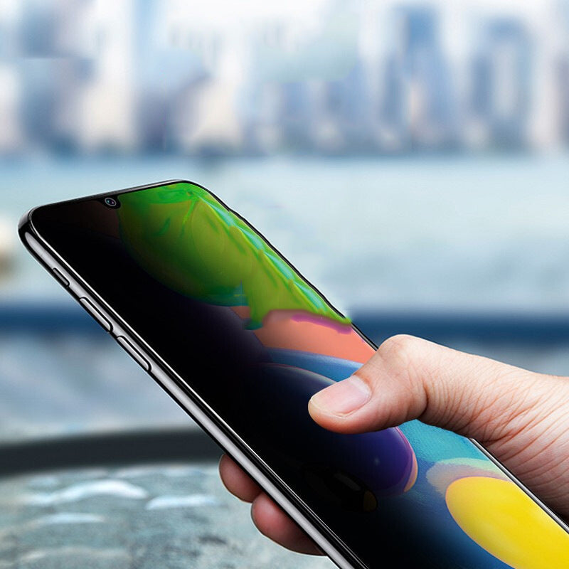 JMT-880394 Privacy Tempered Glass Film for Select Samsung Models - Anti-Fingerprint, Anti-Peeping, Full Screen Coverage