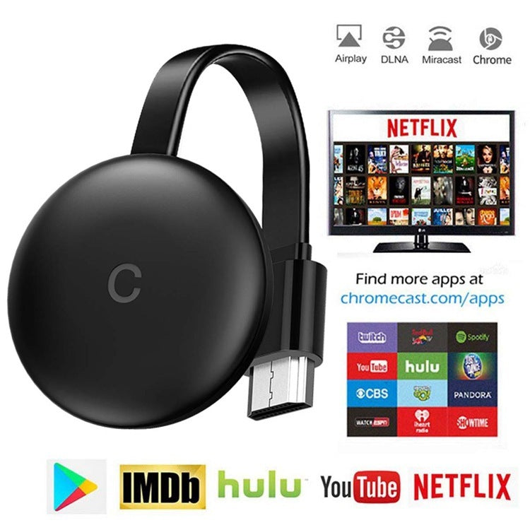 JMT-880394 Wireless Display Adapter for iOS Devices - 4K & 1080P Resolution Support, Multiple Video Formats, ABS Material