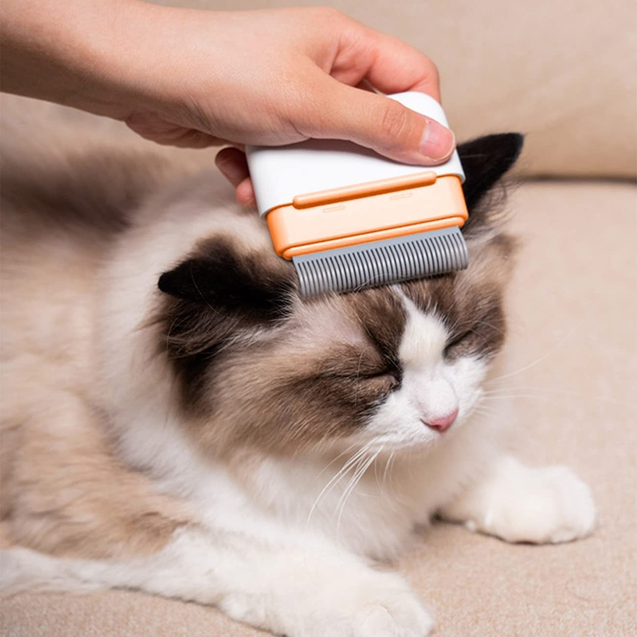 JMT-880458 Double-Sided Pet Grooming Comb for Cats and Dogs - Deshedding Brush for Short and Long Hair, Lightweight & Portable for Easy Use