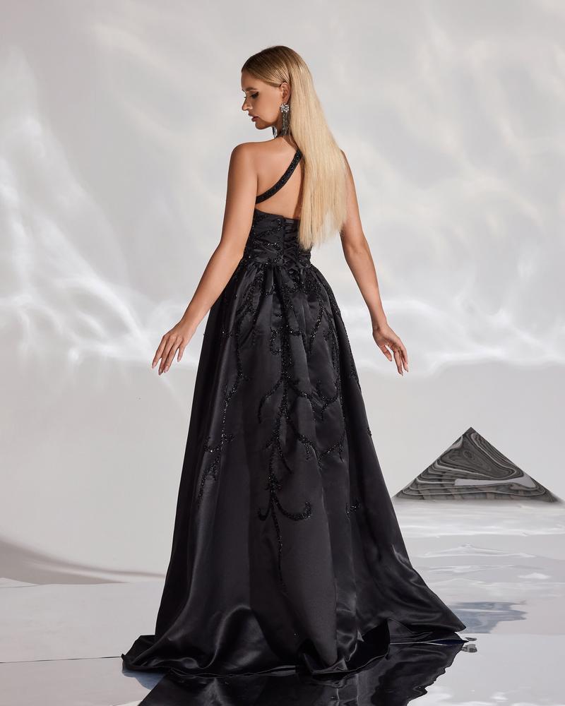 JMT-880458 Elegant Black Evening Dress for Women - Style SH0162