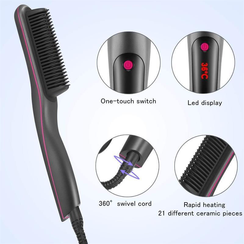 JMT-880522 Dual-Use Tourmaline Ceramic Anti-Scald Electric Curling Iron for Wet and Dry Hair