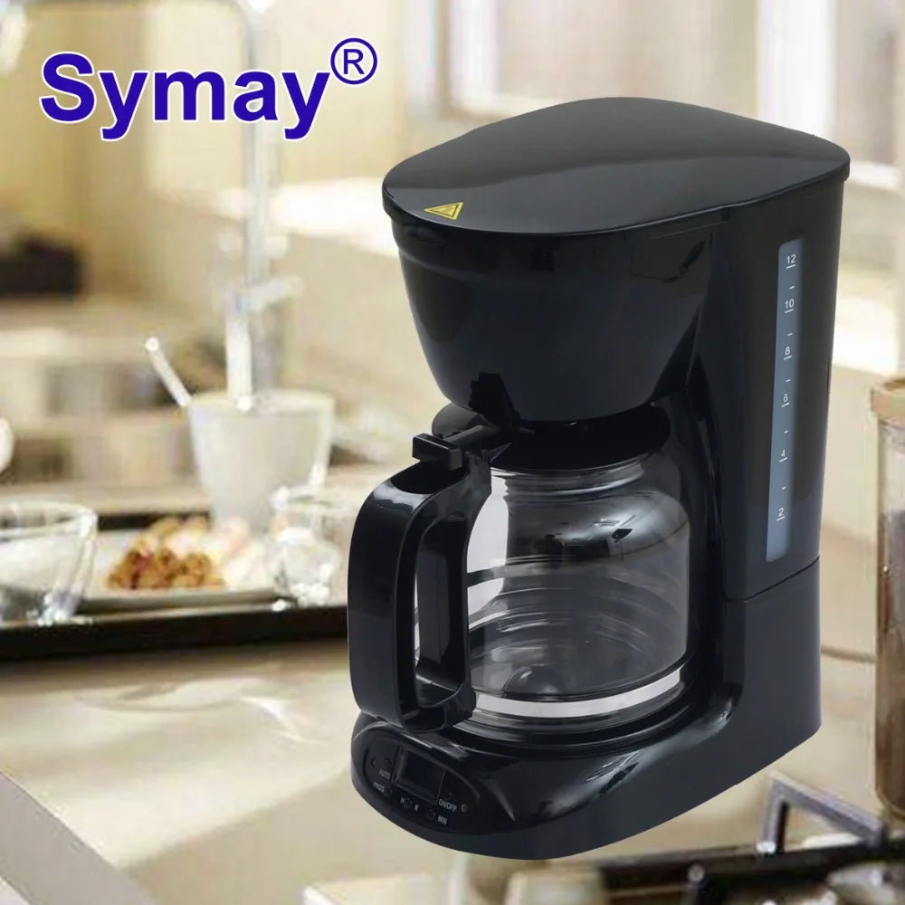 JMT-880650 1.8L Drip Coffee and Tea Maker for 12 Cups with Programmable Features