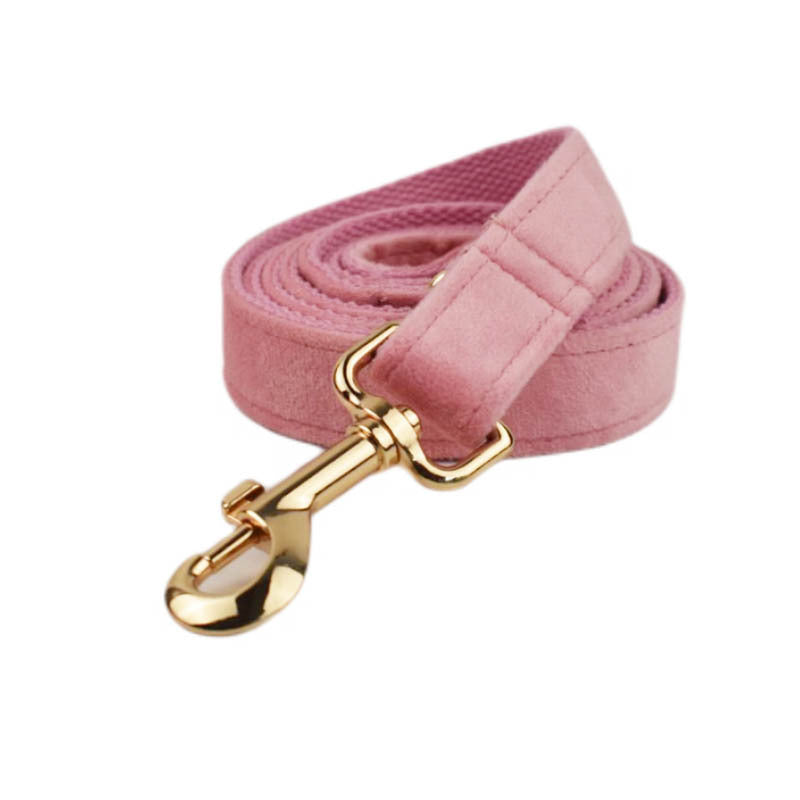 JMT-881034 Soft Fabric Velvet Pet Collar with Adjustable Sizes and Accessories