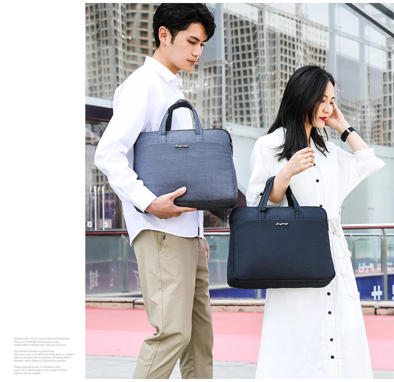JMT-881098 Professional Waterproof Laptop Briefcase for Business Men, Customizable Logo, Polyester Material
