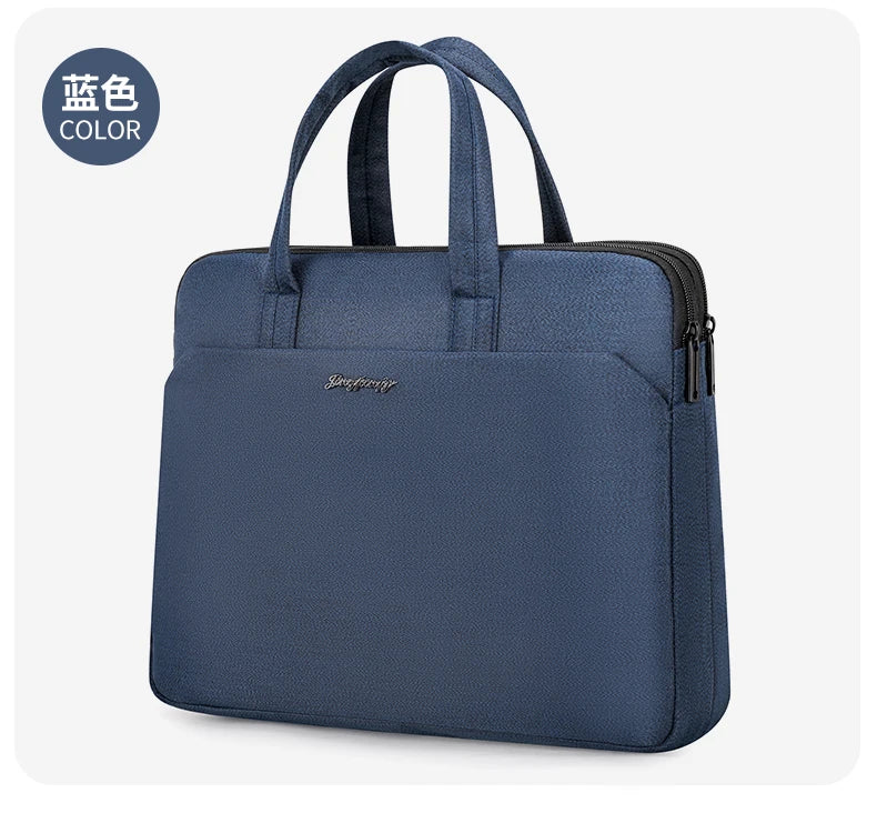JMT-881098 Professional Waterproof Laptop Briefcase for Business Men, Customizable Logo, Polyester Material