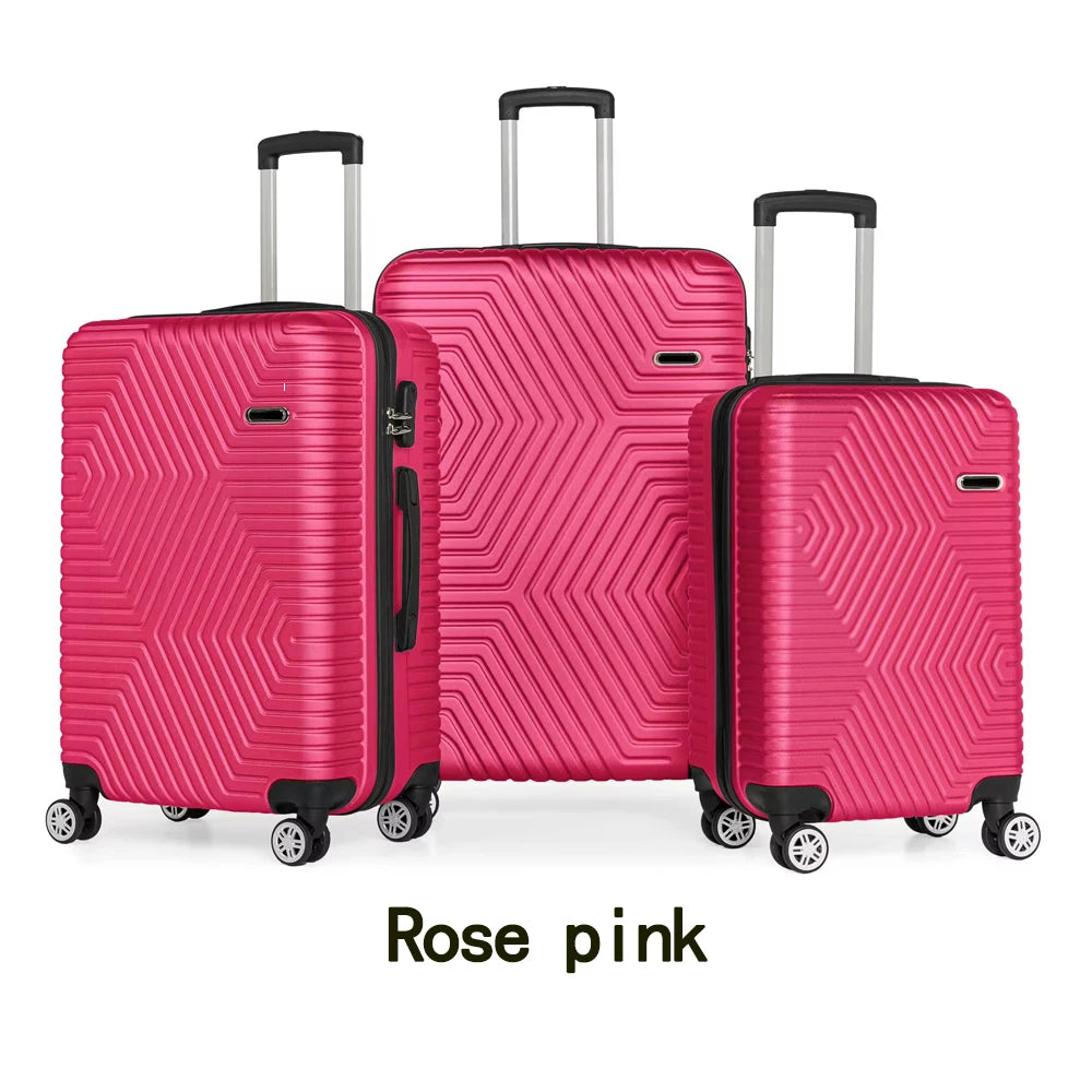 JMT-881418 Girls' Trolley Suitcase & Bag Set for Travel with Wheels and Seating Feature