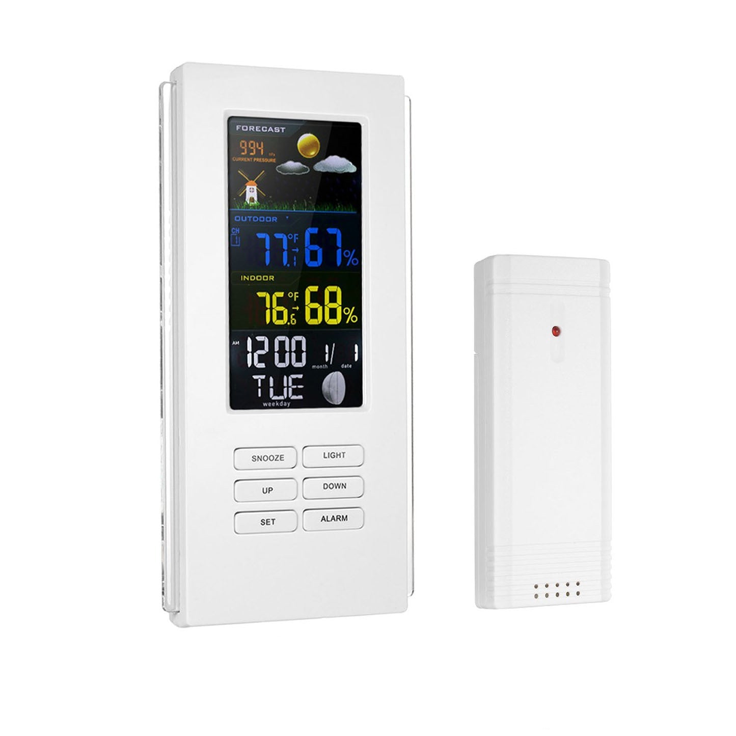 JMT-881546 Indoor and Outdoor Thermometer and Hygrometer with Weather Forecast and Barometric Pressure Display