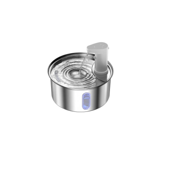 JMT-881546 Large Capacity Stainless Steel Pet Water Dispenser with Rechargeable Battery - 3.2L Capacity, Infrared Motion Sensor, Easy to Clean