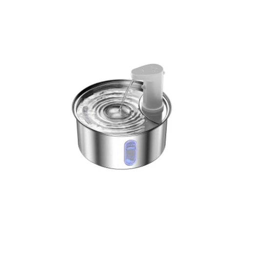 JMT-881546 Large Capacity Stainless Steel Pet Water Dispenser with Rechargeable Battery - 3.2L Capacity, Infrared Motion Sensor, Easy to Clean