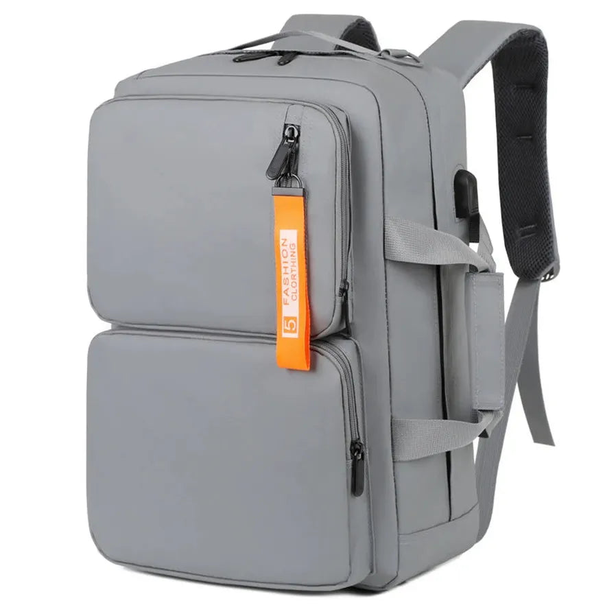 JMT-881546 Large Capacity USB Laptop Backpack - 17 Inch Nylon Sport Business Bag for Men