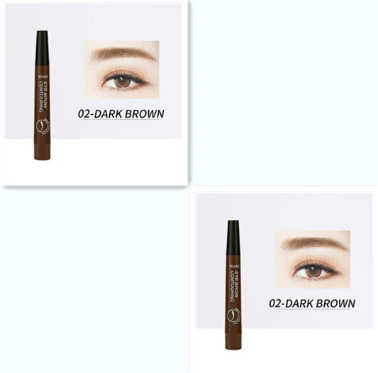 JMT-881802 Four-Headed Eyebrow Pencil - Long-Lasting, Waterproof, Natural Finish in 4 Shades