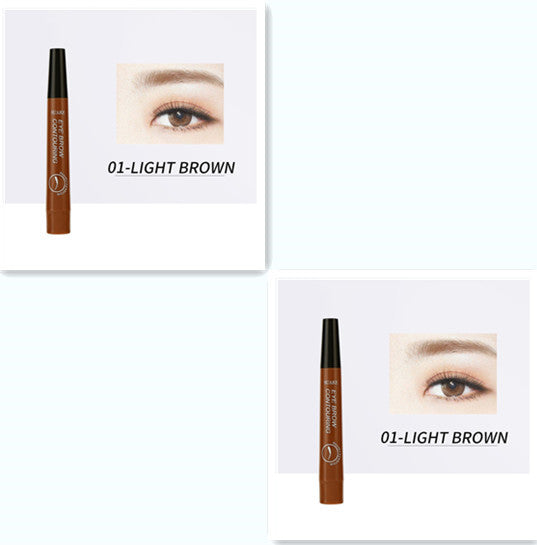 JMT-881802 Four-Headed Eyebrow Pencil - Long-Lasting, Waterproof, Natural Finish in 4 Shades