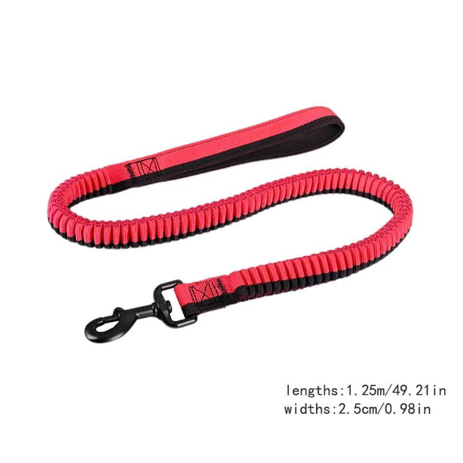 JMT-881866 Adjustable Elastic Dog Training Leash for Medium and Large Dogs with Shock-Resistant Design and 360° Rotating Clip
