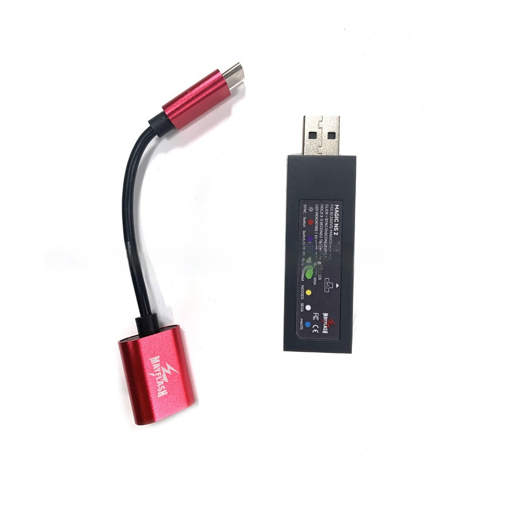 JMT-881994 Bluetooth Gamepad Converter with Data Cable – Black, lightweight design for seamless gameplay