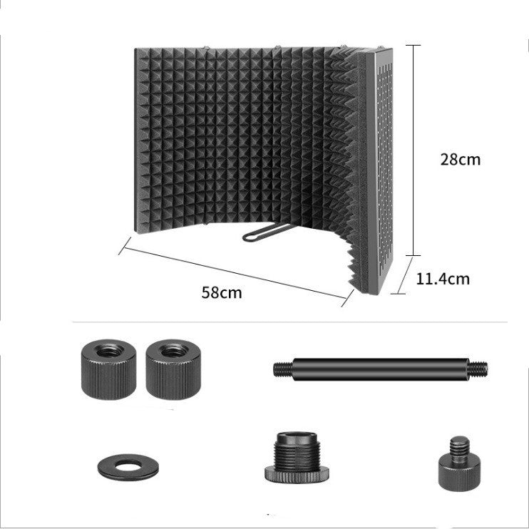 JMT-882058 High-Performance Microphone Sound Isolation Shield with Noise Reduction Features