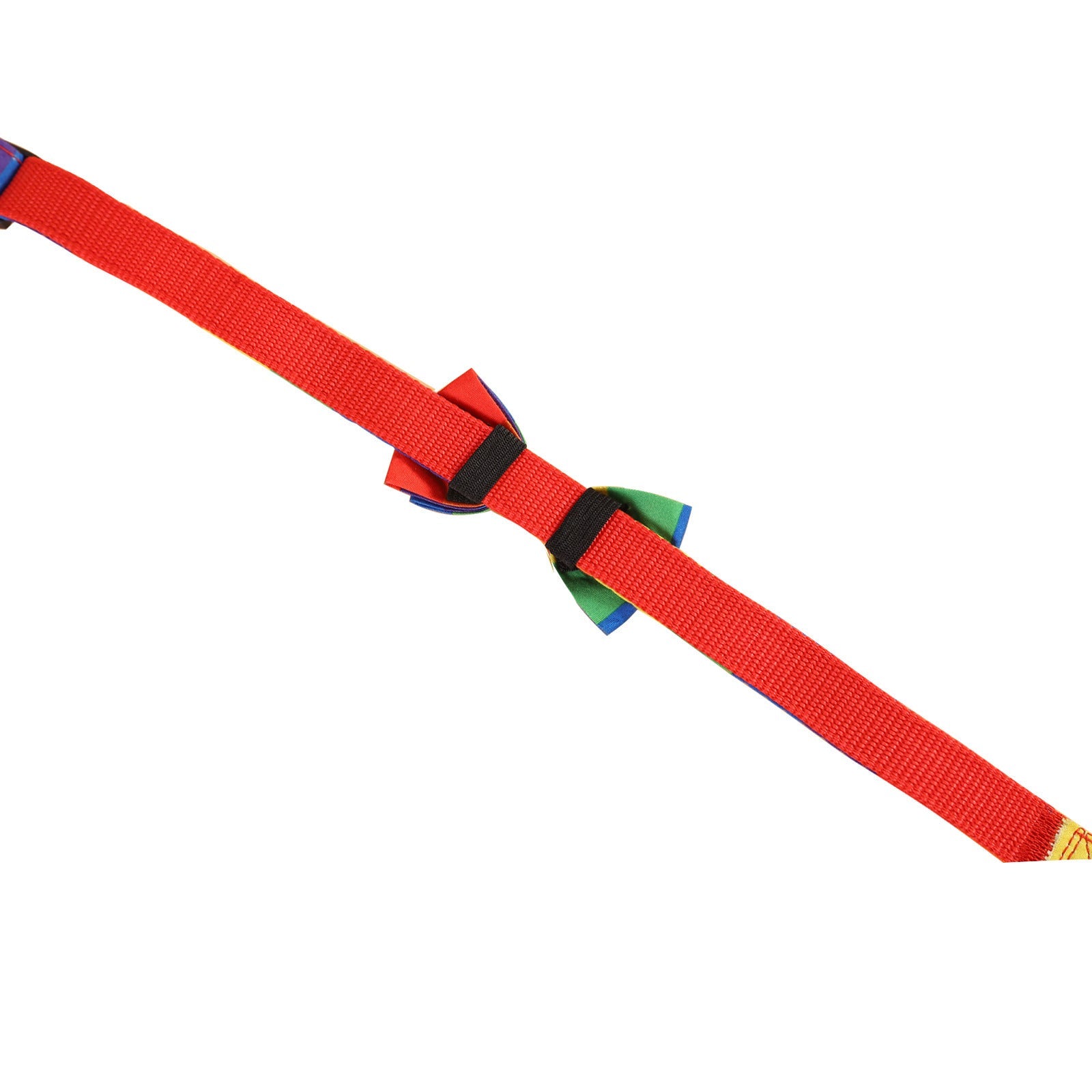 JMT-882186 Rainbow Pattern Pet Collar with Bow Tie for Cats and Dogs, Available in Multiple Sizes
