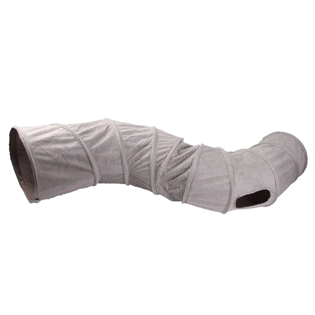 JMT-882506 Collapsible S-Shape Cat Tunnel Play Tube for Indoor Cats, Rabbits, and Small Pets