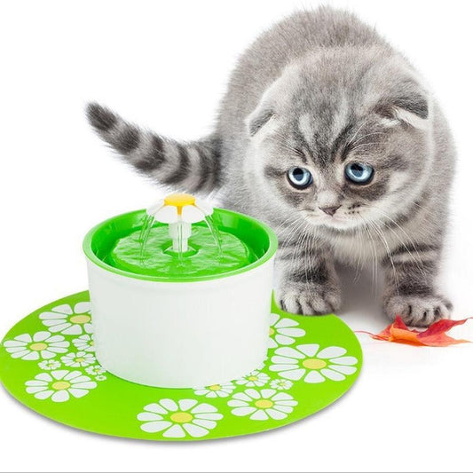 JMT-882698 Automatic Pet Water Fountain with Charcoal Filter for Dogs and Cats - BPA-Free Resin, 1.6L Capacity, Quiet Submersible Pump