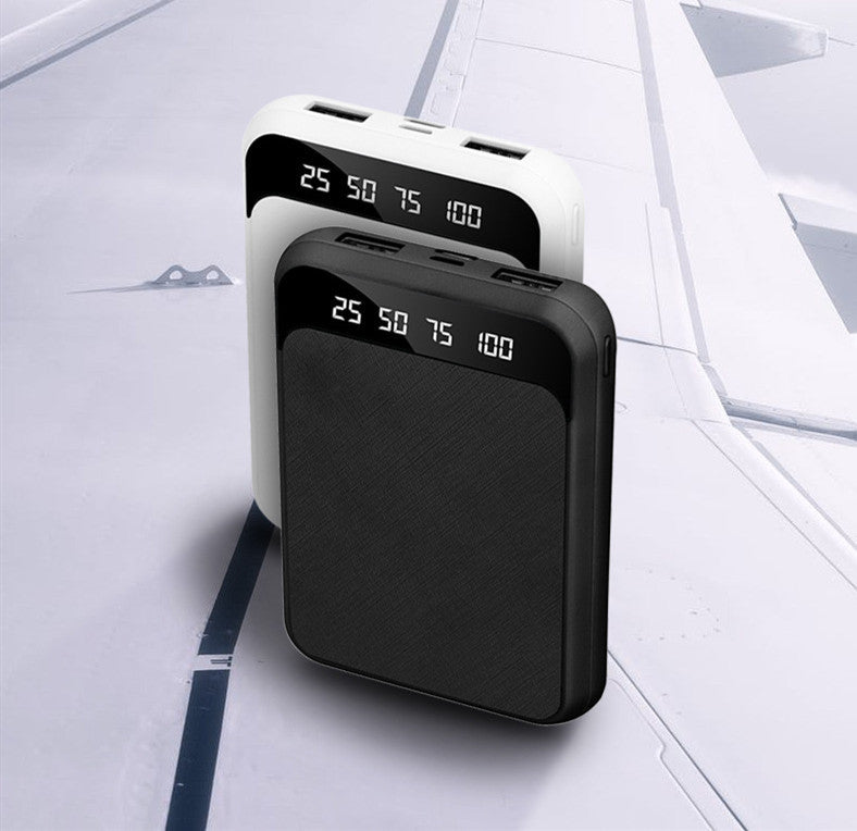 JMT-882698 Large Capacity 10000mAh Power Bank with LCD Display - Multiple Colors Available