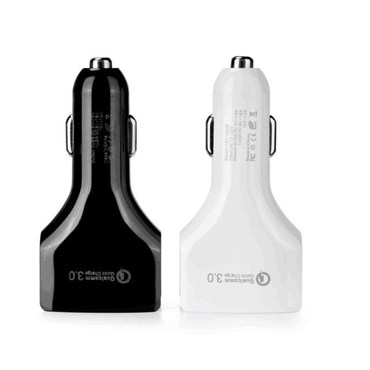 JMT-883018 4-Port USB Car Charger with QC3.0 Fast Charging for Mobile Devices