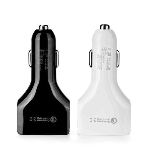 JMT-883018 4-Port USB Car Charger with QC3.0 Fast Charging for Mobile Devices